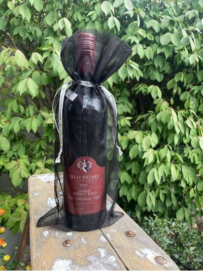 Picture of BLACK REIF ORGANZA GIFT BAG